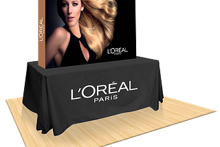 Straight Table Top Portable Tradeshow Displays | Exhibits Solution