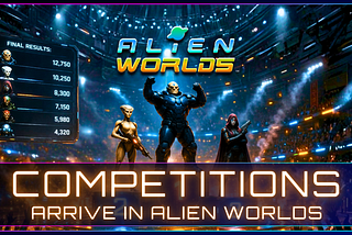 Competitions Arrive in Alien Worlds