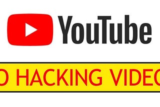 YouTube: No More Hacking Videos