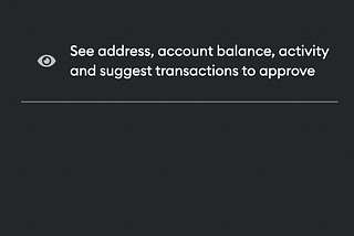 Authorization to see the balance of the account
