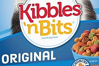 Kibbles ‘n Bits dog food packaging