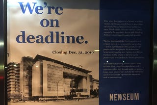Newseum Closing