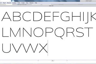 Getting started in Typeface Design