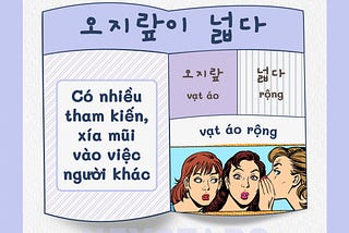 [QUÁN DỤNG NGỮ] 오지랖이 넓다