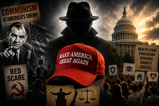 The Ghost of Joe McCarthy Returns, Wearing a MAGA Hat