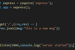 Write a simple API with Express.js