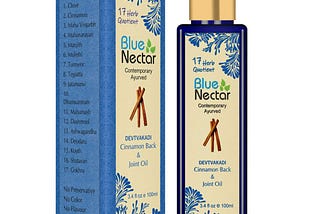 Blue Nectar Ayurvedic Pain Relief oil for Body, Back, Knee, Legs, Shoulder and Muscle pain with…