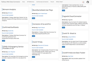 Connect Tableau to a community web data connector