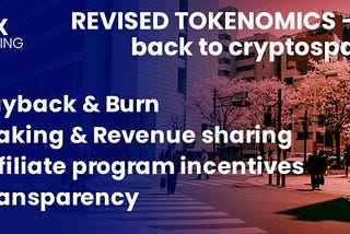 Newsletter #15 Fox Trading Tokenomics Revision — October 2020