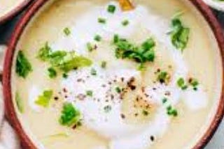 Platanos cream soup - Recipe