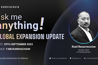 Q3 AMA Global Expansion Update with Global CEO Roel Resurreccion