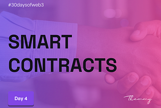 Cover image of smart contracts showing handshake