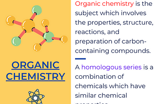 organic chemistry o level