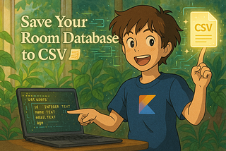 Export Your Room Database to CSV 📑 File in External Storage