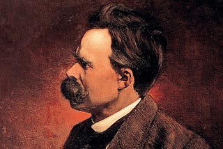 A painting of a man in a suit with a mustache, exuding a classic and sophisticated appearance.