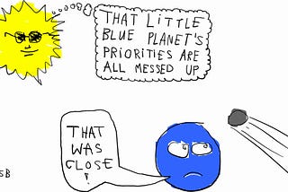 cartoon: little blue planet