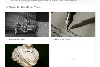 How to organize your Thesis with Notion