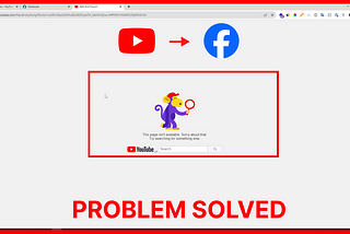 How to Fix the 404 Error Adding a YouTube Handle to Facebook