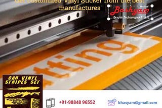 Vinyl Sticker Manufacturer In Chennai