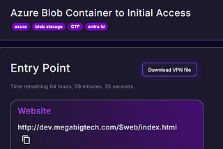 Azure Pentesting: Pwnedlab’s Azure Blob Container to Initial Access