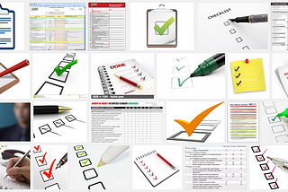 A checklist for a finished feature