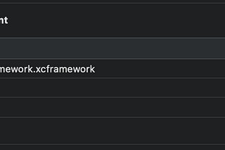 How to build and use an XCFramework