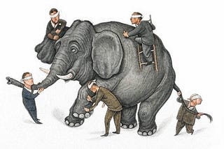 Six blind men and one elephants story : Touching Truth