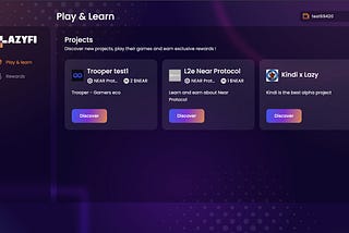 How to join a play and learn game on LazyFi