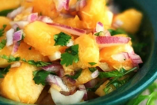Dips and Spreads — Peach Salsa with Cilantro and Lime