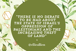 Please, no more logical fallacies when discussing the Israeli occupation.