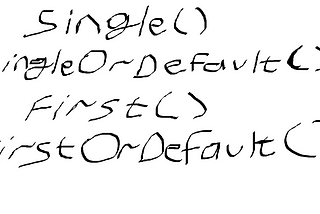 Single, SingleOrDefault, First, FirstOrDefault methods and Differences