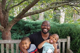 Portrait of Louis Byrd and his sons, Quinn and Zailand Byrd. Picture taken by Arlene Byrd