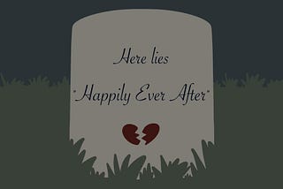 Here lies “Happily Ever After” headstone