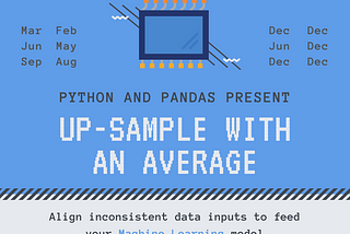 Upsample to average in python and pandas cover