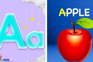 Phonics Song with TWO Words | ABC Alphabet Songs with Sounds for kids |A For Apple