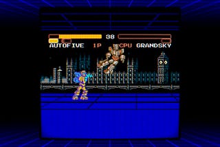 ROBO OH — NES-like, pixel-sized, giant robot mayhem