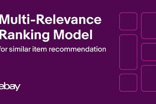 Multi-Relevance Ranking Model for Similar Item Recommendation