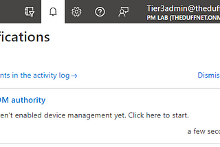 Intune MDM Authority: You haven’t enabled device management yet.