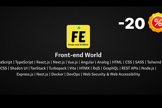 🎁 Exclusive Offer: 20% Off Your First Year Inside Front-end World