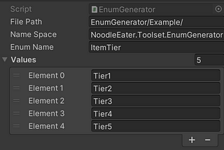Enum Generator in Unity