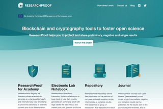 ResearchProof for Academy — a donation-based platform for scientists to prove moral authorship of…