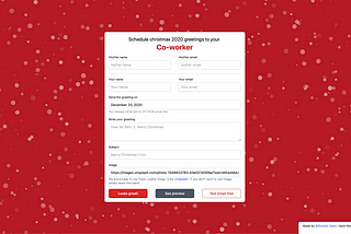 I built a Christmas Scheduler — 1 Day 1 Selling Product