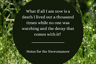 Notes for the Necromancer