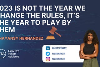 2023 Is Not The Year We Change The Rules, It’s The Year We Play By Them