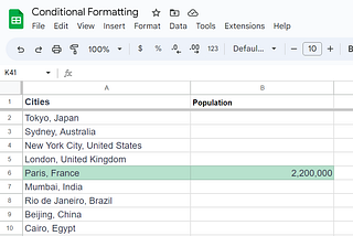 Apply Conditional Formatting To An Entire Row When Cells Are Not Empty In Google Sheets