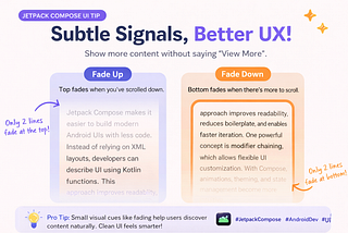 Stop Using “View More” in Jetpack Compose—Try This Modern Fade Text UX