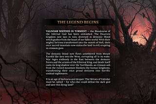 Enter the Realm of Valindar…