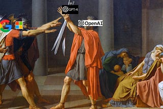 A meme version of the famous painting ‘The Oath of the Horatii’