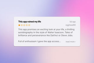 Speculative future: Review of auto-auto-bio app