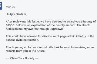 Page Admin Disclosure || Facebook Bug Bounty 2019